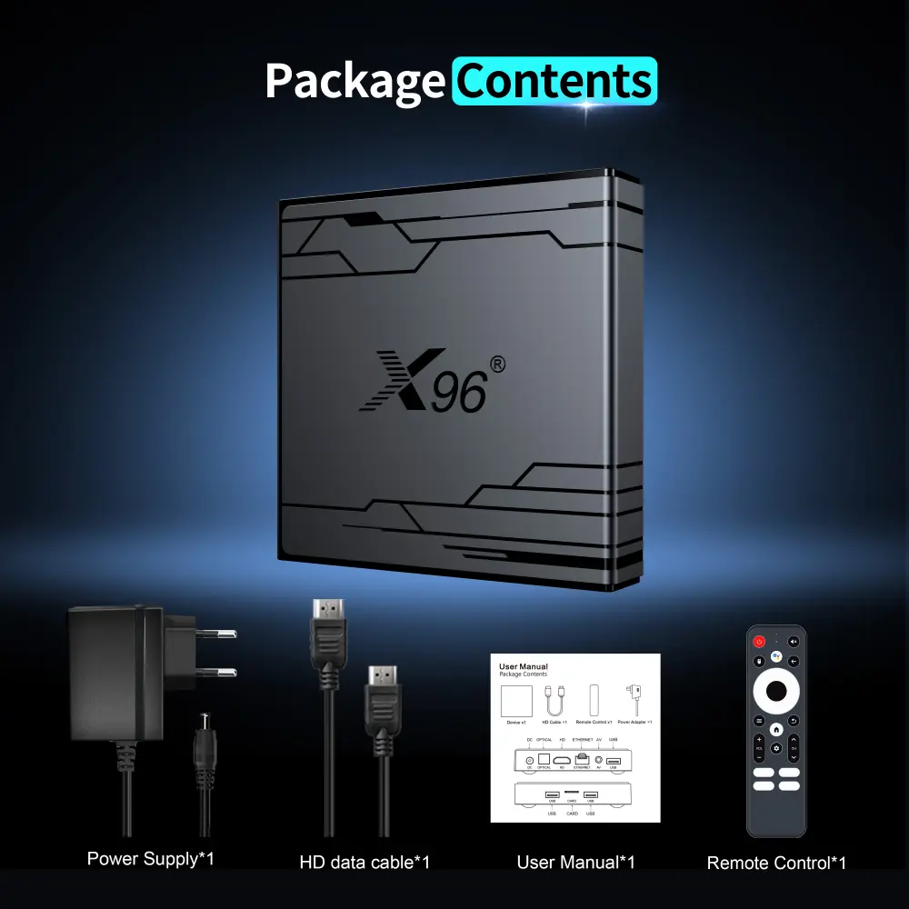 Personalizar las cajas OTT X96 NEX Amlogic S905Y5 por el proveedor original - Android 14 4K Streaming