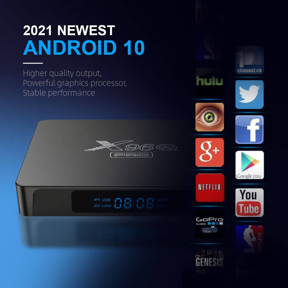 Allwinner H313 X96Q Pro Smart TV Box - 4K Ultra HD Streaming, Android 10.0, High-Speed WiFi