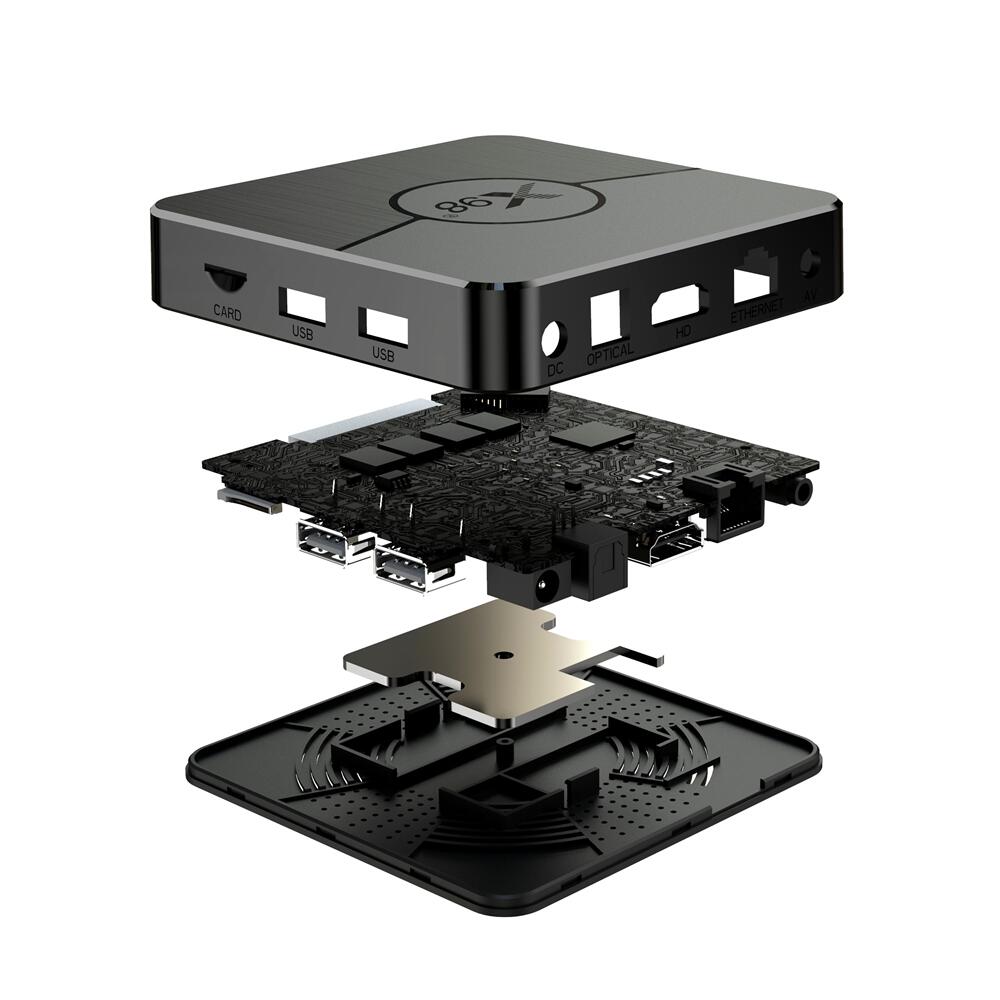 Amlogic S905W2 X98Plus Caixa OTT| Android TV Box Fábrica de Produção| OEM ODM Custom PCBA & Solução de Software