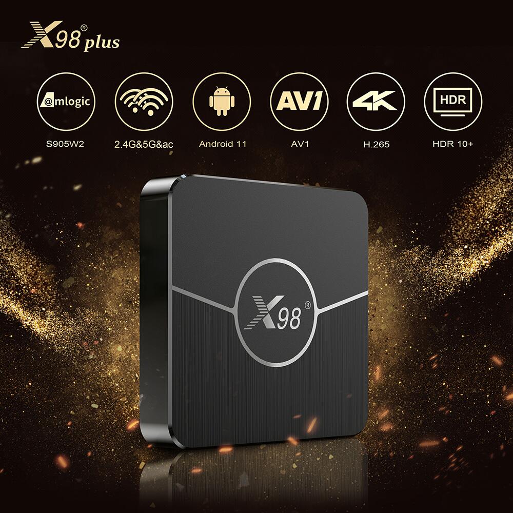 Amlogic S905W2 X98Plus Caixa OTT| Android TV Box Fábrica de Produção| OEM ODM Custom PCBA & Solução de Software
