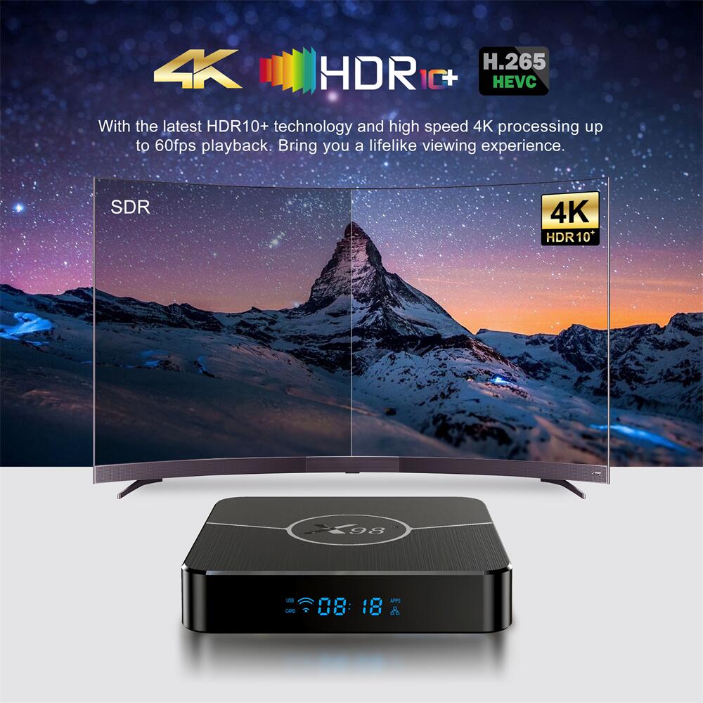 Amlogic S905W2 X98Plus Caixa OTT| Android TV Box Fábrica de Produção| OEM ODM Custom PCBA & Solução de Software