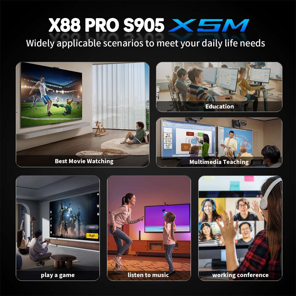 x88 pro x5m amlogic s905x5m مربعات التلفزيون الذكي ODM manufacturer 8