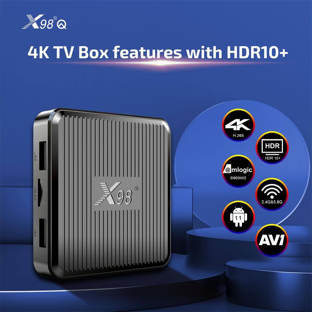 Boîtes OTT X98Q Amlogic S905W2 Specification 1