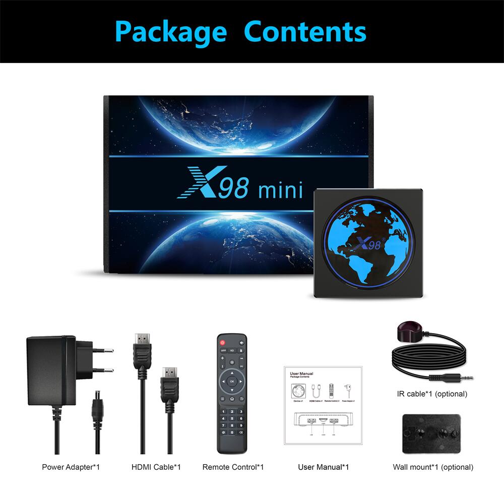 X98Mini Android TV Box: Potente transmisión en 4K con Amlogic S905W2