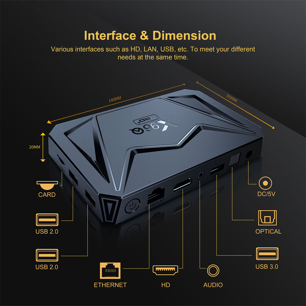 X96Q PRO + Allwinner H728 Android-TV - Box Specification 9