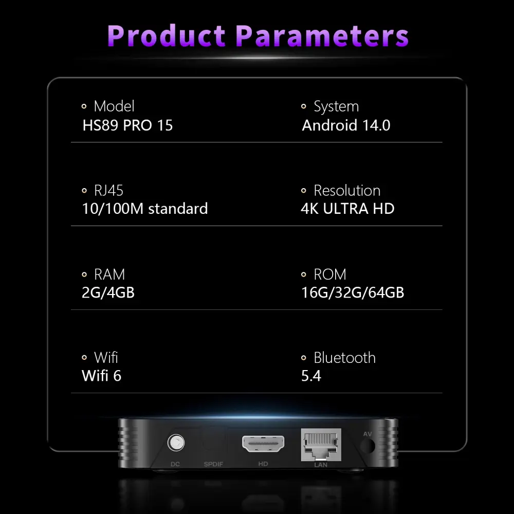 HS89 PRO RockChip RK3539 Android TV Box Overall Look 6