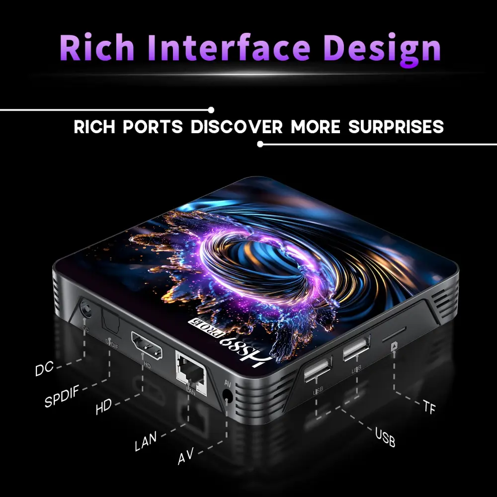 HS89 PRO RockChip RK3539 Android TV Box OEM manufacturer 9