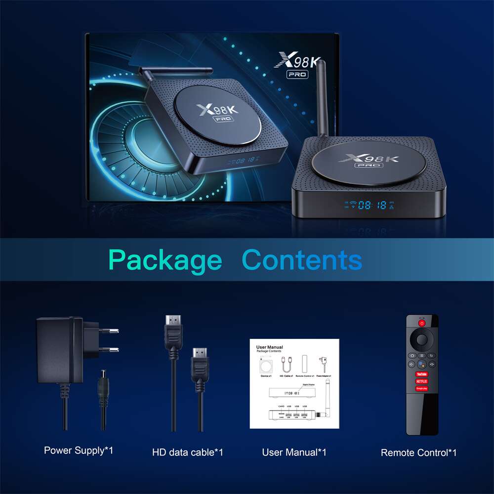 X98K PRO Rockchip RK3566 tv boxes source manufacturer 12