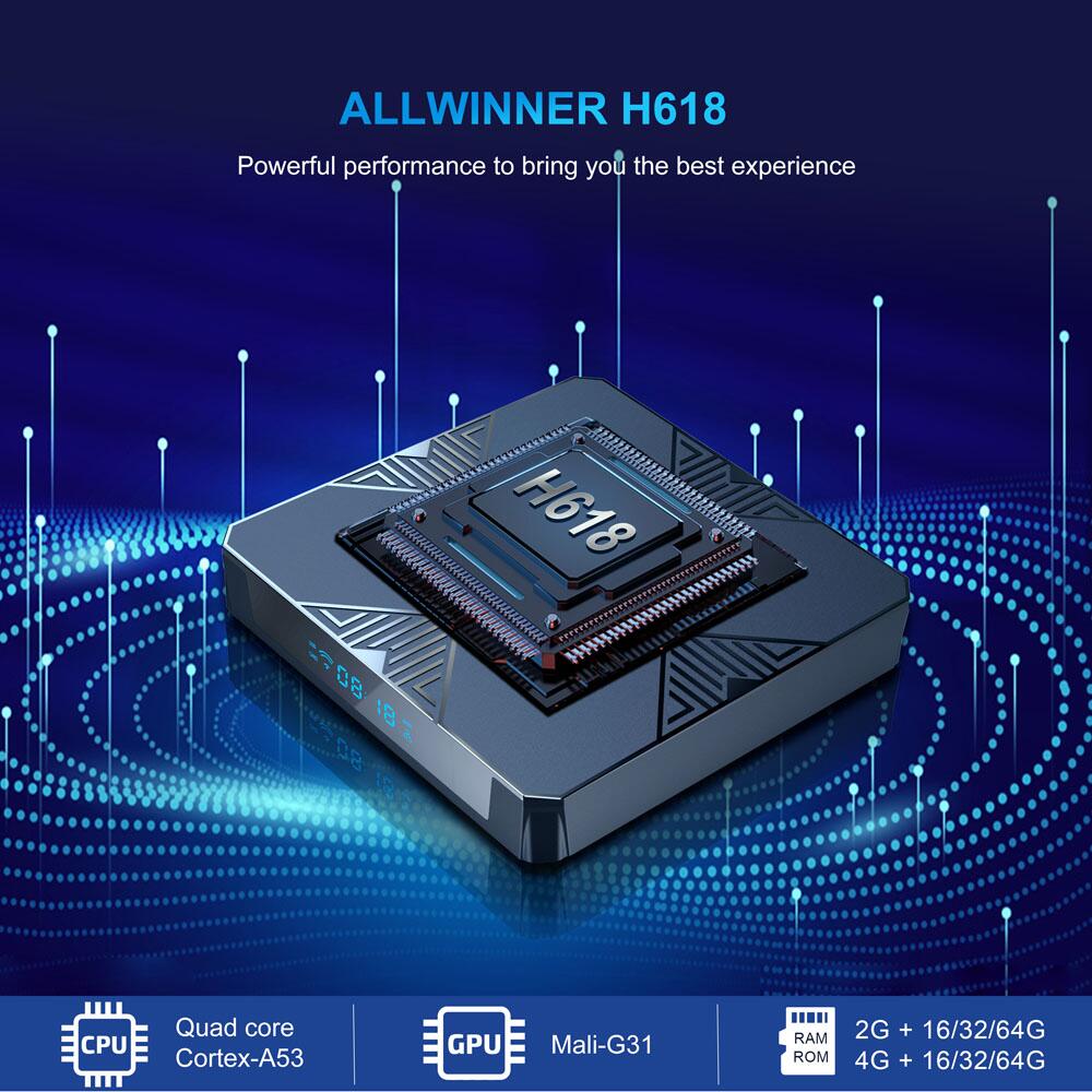 X98 H Allwinner H618电视盒 Overall Look 2