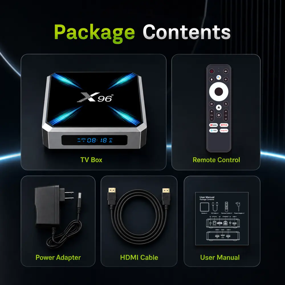 X96 lite Allwinner H626 cajas de televisión para Android HD Photo 12