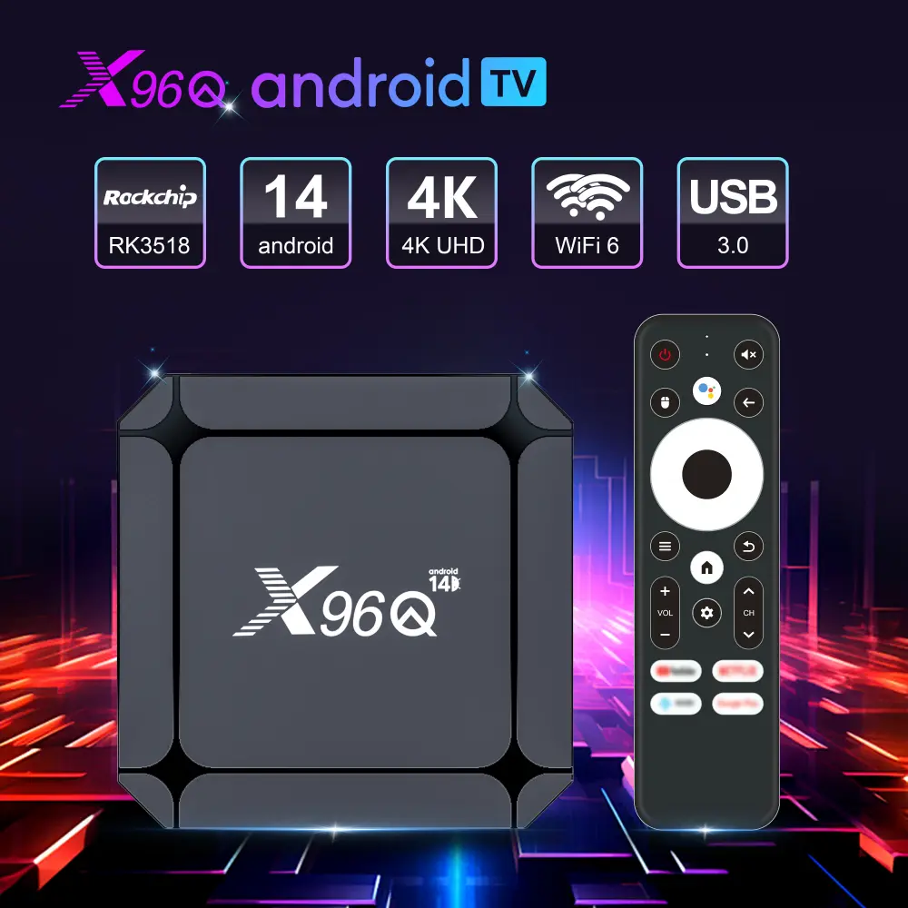 采用RockChip RK3518芯片的X96Q款IPTV机顶盒 manufacturer 1